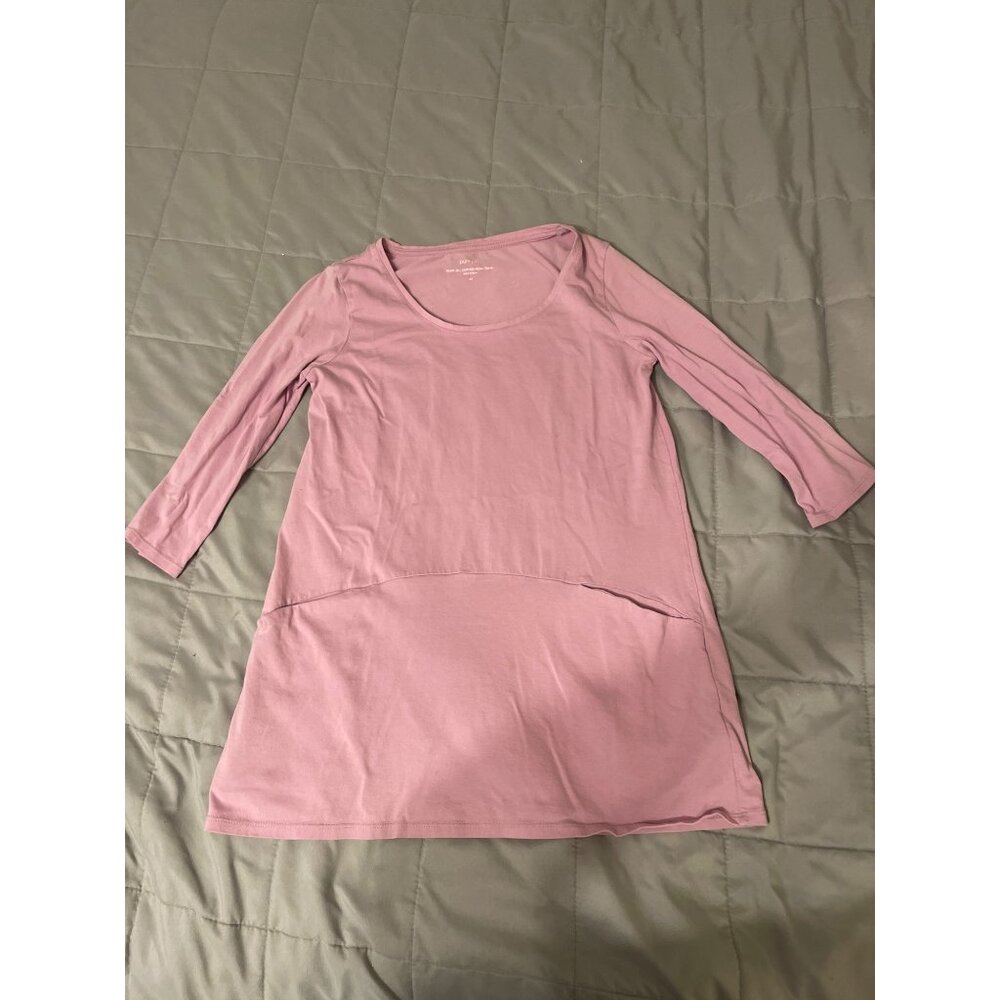 Pure Jill Curved-Seam Tunic XS Pink Soft & Comfy Womens Apparel